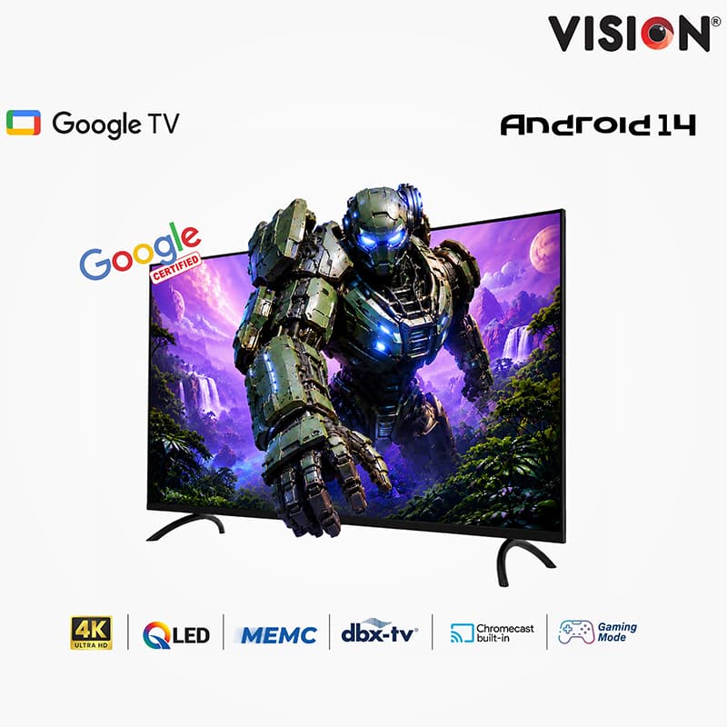 Vision 55" QLED Google TV 4K PQ6 Galaxy Plus thumbnail 2