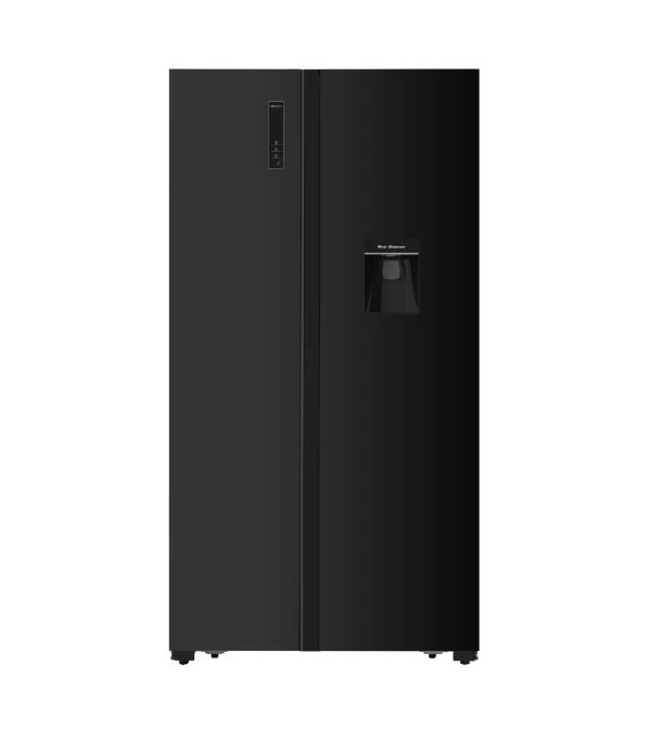 VISION Glass Door Refrigerator Side By Side Inverter SHR 566 Liter with Water Dispenser