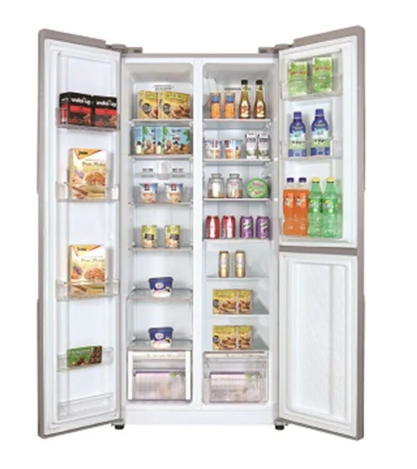VISION Glass Door Refrigerator Side By Side Inverter SHR 566 Liter with Water Dispenser thumbnail 2